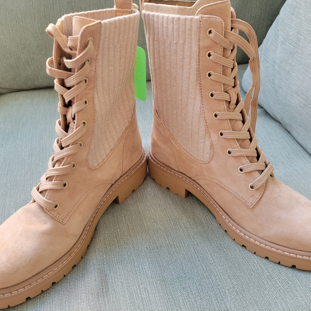 Sam Edelman Nubuck Boots, New Sz 7.5